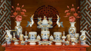 Trọn bộ đồ thờ gốm Bát Tràng trang nghiêm, chuẩn truyền thống