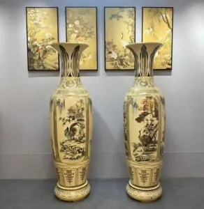Lục bình gốm sứ vẽ vàng 24k cao cấp